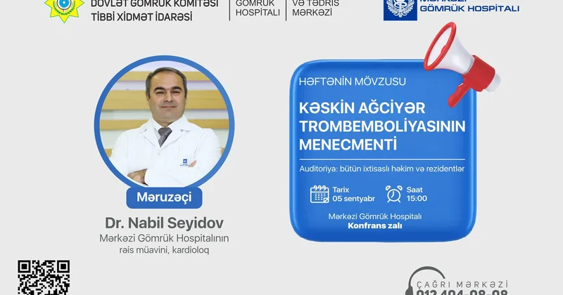“Kəskin ağciyər trombemboliyasının menecmenti“