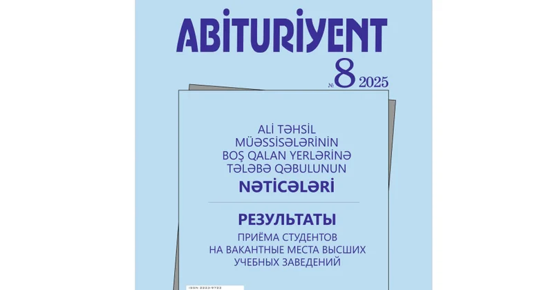 Dövlət İmtahan Mərkəzi “Abituriyent” jurnalının 8 ci və 9 cu nömrələrini nəşr edib