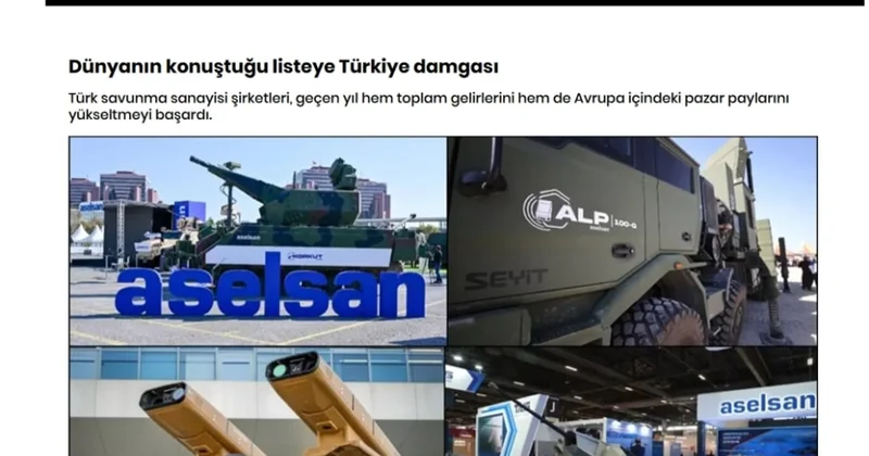 Media: Türkiyə şirkətləri qlobal silah bazarında payını genişləndirir