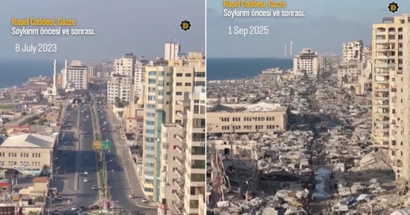 Qəzzanın ürək parçalayan görüntüləri: 2 il əvvəl və indi VİDEO