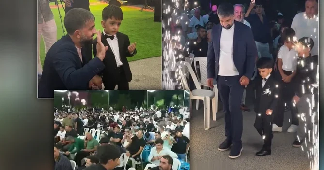 Bakıda tanınmış meyxanaçının oğlunun kiçik toy məclisi oldu, qonaqlar axın etdi