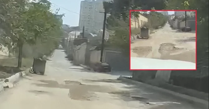 Bakıda yol problemi: İki aydır yolu qazıblar, düzəltmirlər
