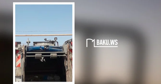Xırdalanda zibil maşınları YOLA ZİYAN vurub