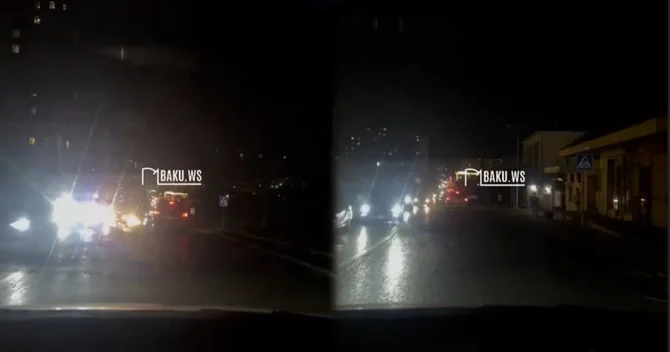 Masazırda sürücülərin QARANLIQ PROBLEMİ Dirək var, işıq yoxdur