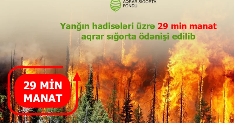Aqrar Sığorta Fondu yanğın hadisələri üzrə fermerlərə 29 min manat ödəniş edib