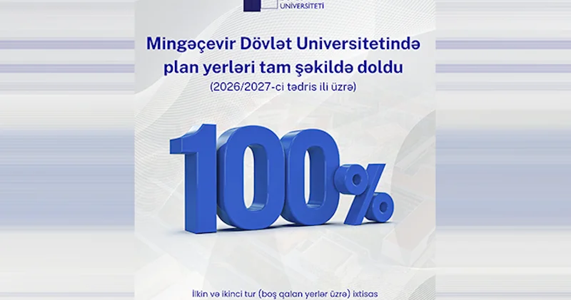 MDU da bakalavriat səviyyəsi üzrə qəbul planı 100% dolub