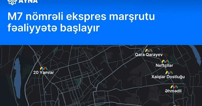 “20 Yanvar”la “Həzi Aslanov” arasında avtobus fəaliyyətə başlayır