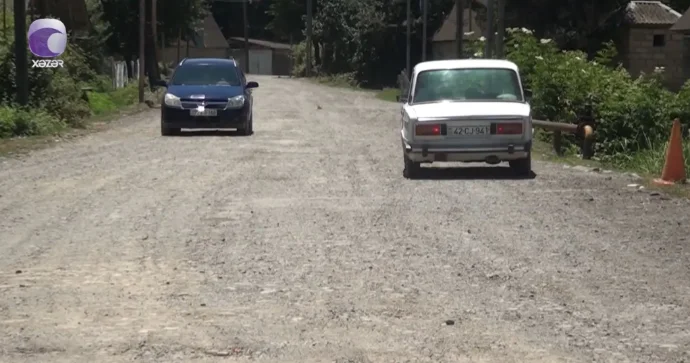 Lənkəranda illərdir təmir olunmayan yol VİDEO