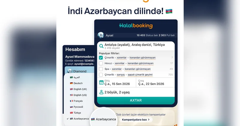 “Halalbooking” artıq Azərbaycan dilində