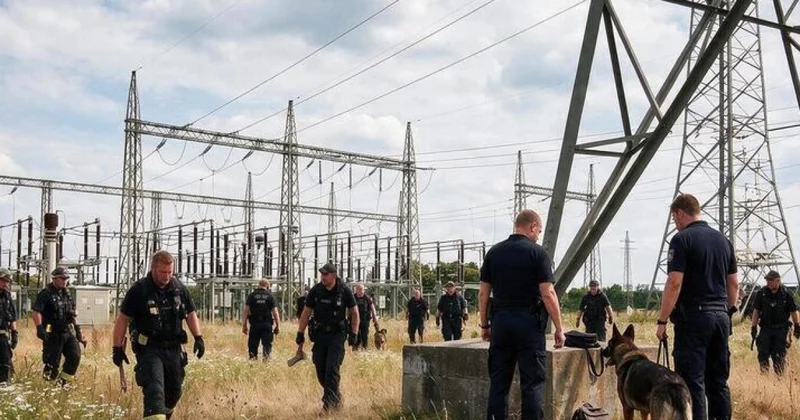 Взрывные устройства у ЛЭП