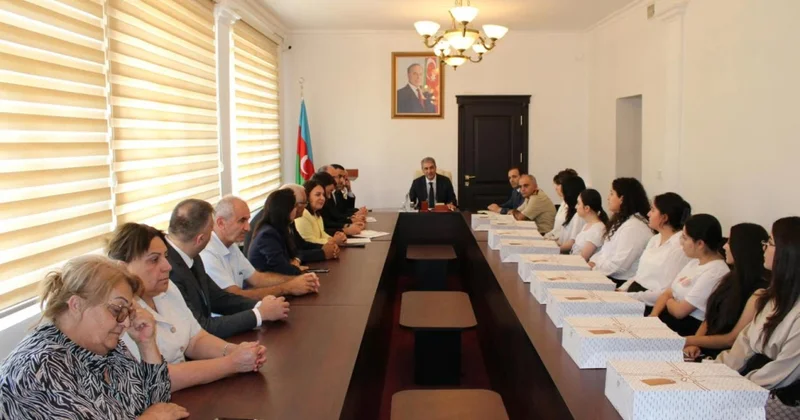 Balakəndə ali məktəblərə qəbul olunan məzunlarla görüş keçirilib