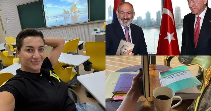 Paşinyanın xanımı Ərdoğanın o kitabını oxuyub bitirdi... FOTOLAR