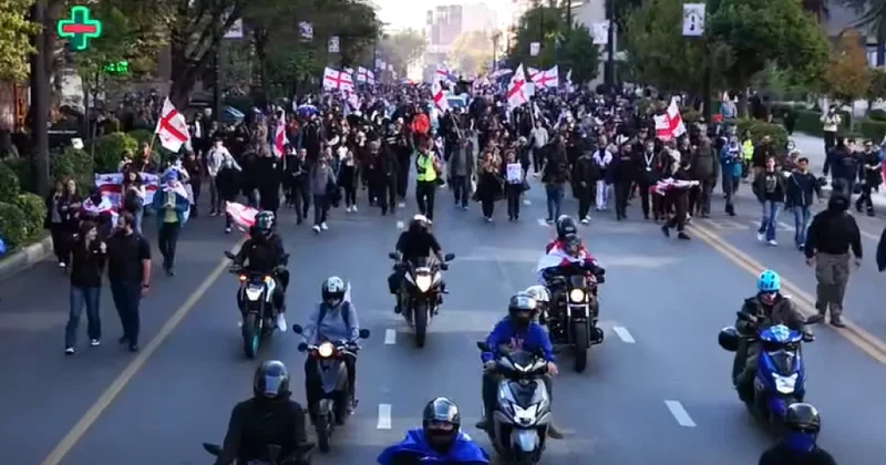 Tbilisidə müxalifət etiraz aksiyası keçirir
