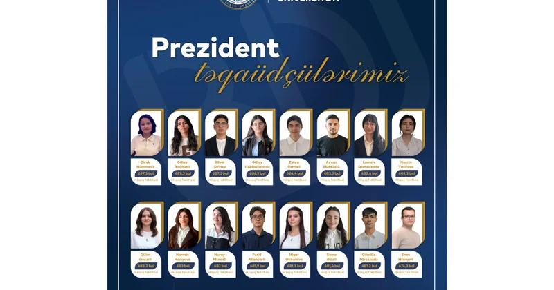 BDU nun 16 tələbəsi Prezident təqaüdünə layiq görülüb