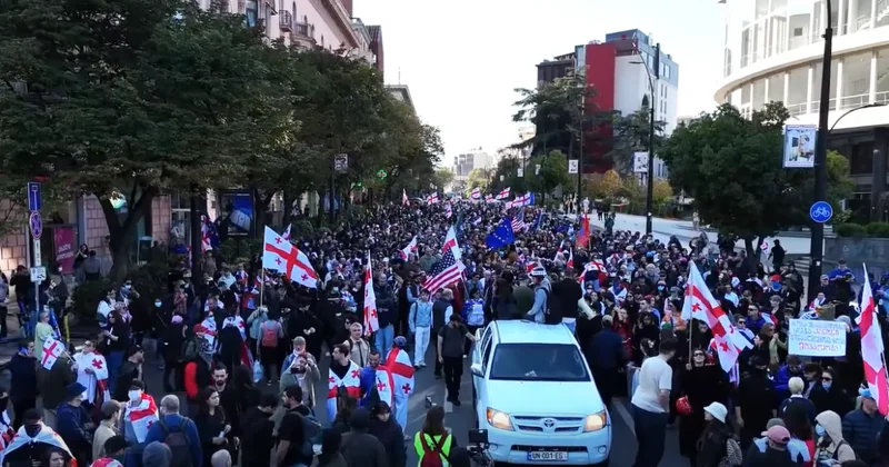 Tbilisidə etirazlar başladı