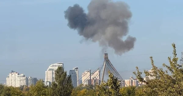 Rusiya ordusu Kiyevdə Şimal körpüsünə zərbə endirdi VİDEO