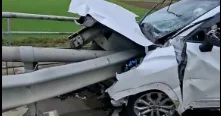 На дороге в сторону Сальяна произошло тяжелое ДТП ВИДЕО