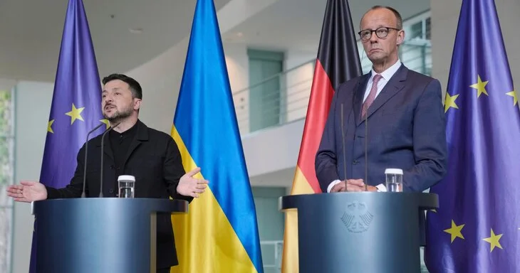 Украина нуждается в нашей поддержке , Мерц прибыл в Киев с необъявленным визитом