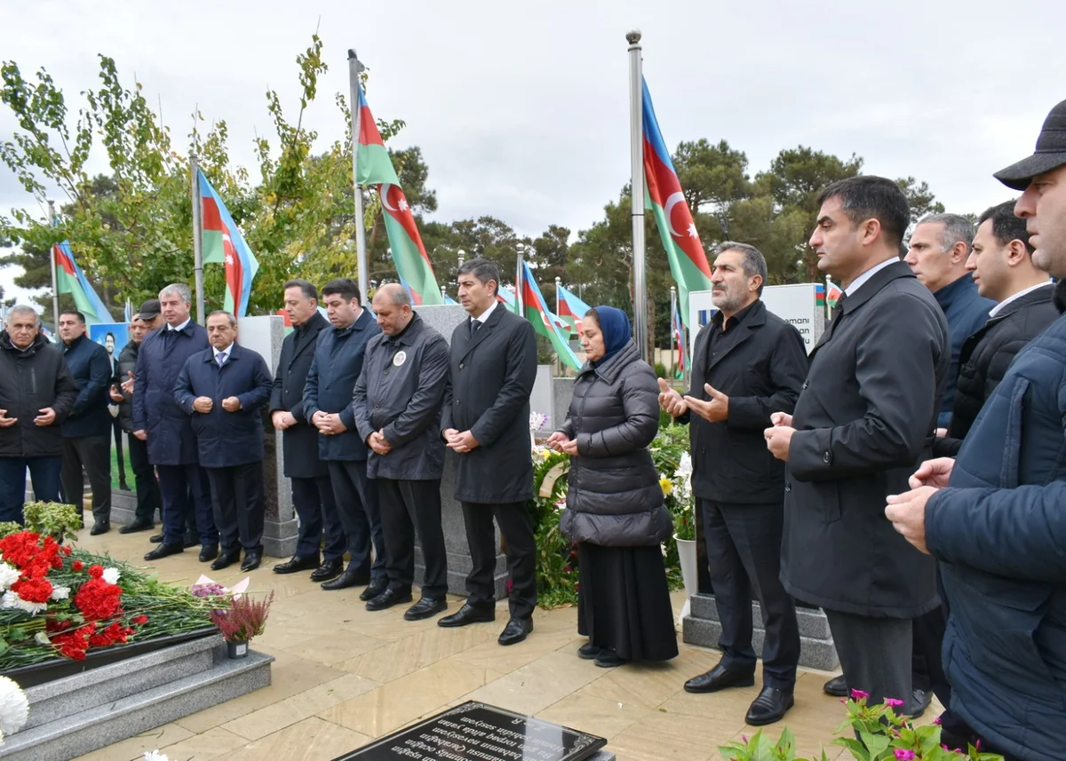 Şəhid hərbiçimizin xatirəsi yad edilib FOTOLAR