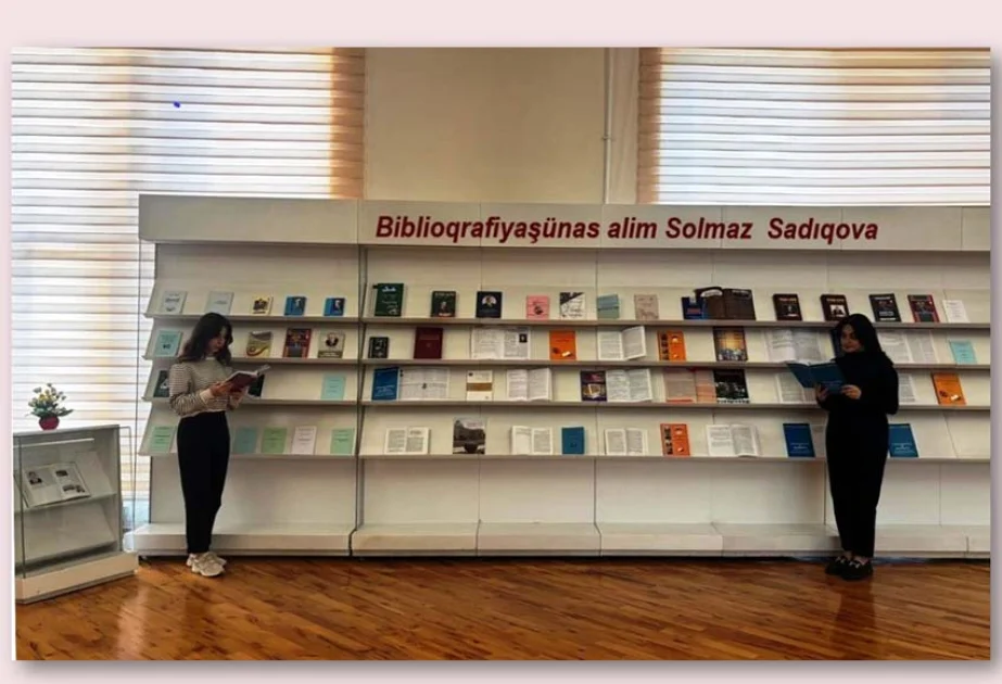 Milli Kitabxanada “Biblioqrafiyaşünas alim Solmaz Sadıqova” adlı kitab sərgisi açılıb AZƏRTAC