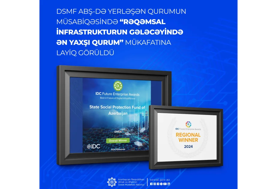 DSMF 50ci dəfə beynəlxalq mükafata layiq görülüb