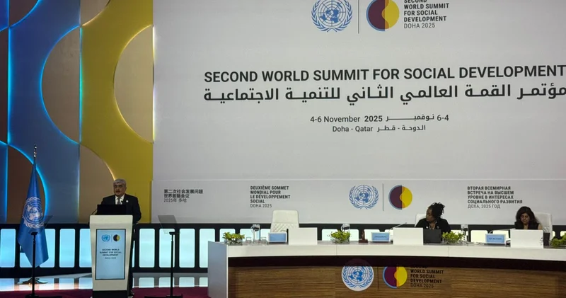 Самир Шарифов принимает участие во Всемирном социальном саммите ООН в Дохе (ФОТО)