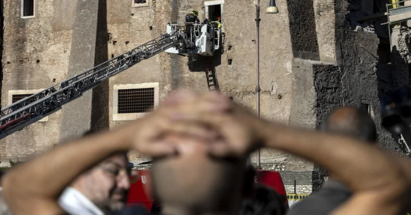 Romada uçan tikilinin dağıntıları altından çıxarılan işçi xəstəxanada vəfat edib