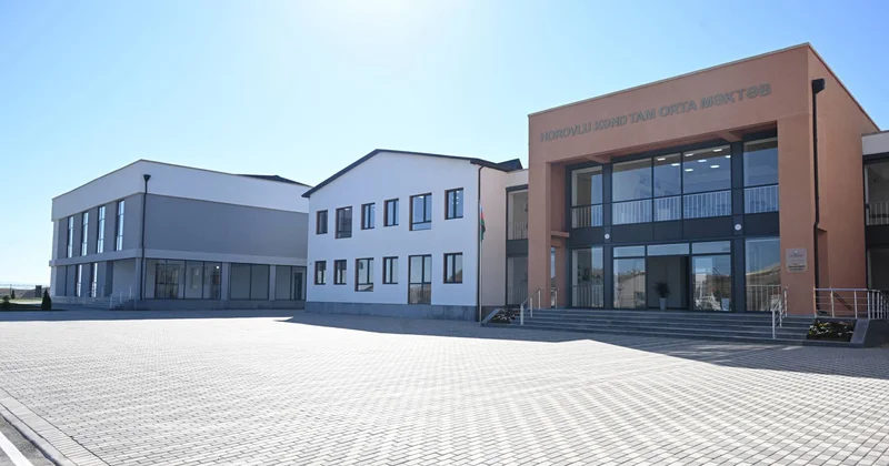 Horovluda yeni məktəb və bağça inşa edilib
