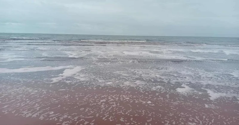 Xəzər al qan rənginə boyandı