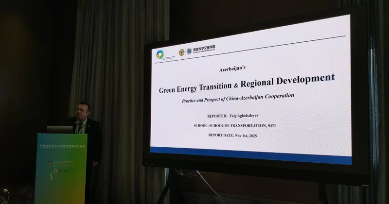 Çində beynəlxalq simpoziumda Azərbaycanın yaşıl inkişafından danışılıb