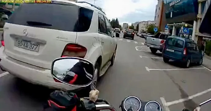 Nərimanovda motosikletçini və piyadaları təhlükəyə atan sürücü 90 XA 377 VİDEO