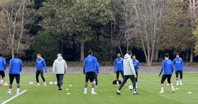 Çelsi Qarabağ la oyuna belə hazırlaşır FOTOLAR