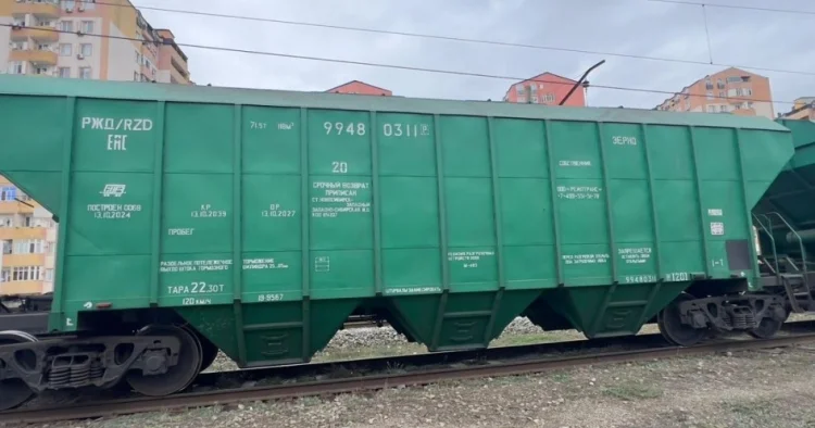 Azərbaycandan keçməklə buğda yüklü qatar Ermənistana gedib