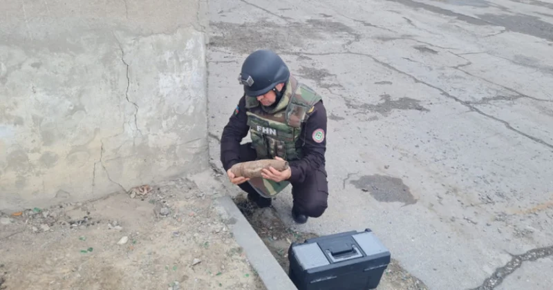 Sumqayıtın Kimyaçılar qəsəbəsində sursat aşkar edilib