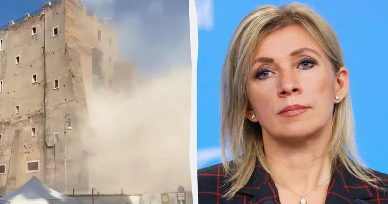 Zaxarova Romadakı qüllənin faciəli çöküşünü lağa qoydu: İtaliyadan sərt cavab gəldi