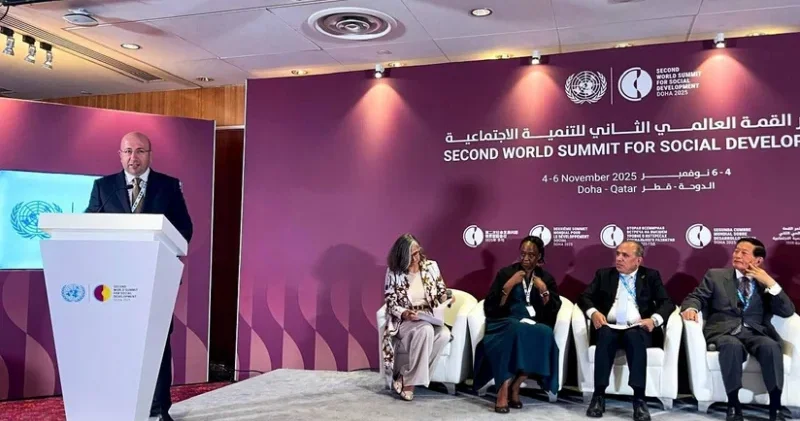 Komitə sədri Dohada keçirilən Sosial İnkişaf üzrə İkinci Dünya Sammitində çıxış edib