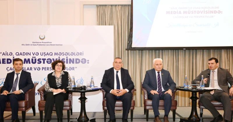 “Ailə, qadın və uşaq məsələləri media müstəvisində: çağırışlar və perspektivlər” mövzusunda konfrans keçirilib