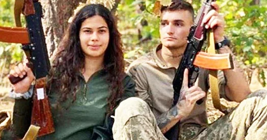 Ukraynada döyüşən braziliyalı əsgər və həyat yoldaşı birgə foto paylaşıblar...