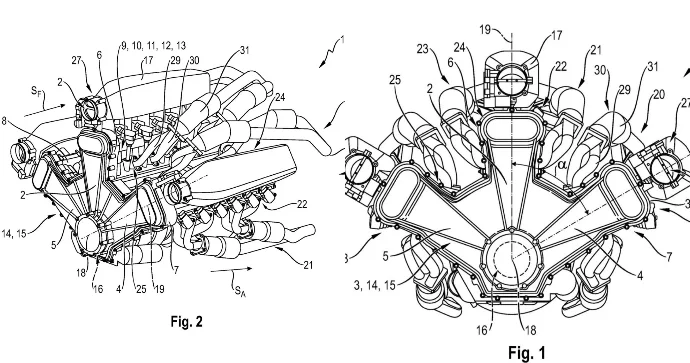 “Porsche” üçün 12 silindrli mühərrik patentləşdirildi FOTO