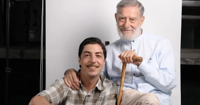 93 yaşlı aktyor nəvəsi ilə eyni filmə çəkildi