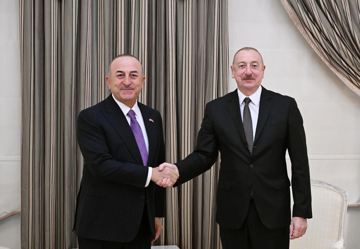 Çavuşoğlu İlham Əliyevin QƏBULUNDA