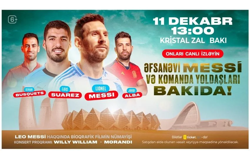 Lionel Messi komanda yoldaşları ilə birlikdə Bakıya gəlir AzPolitika onlayn siyasiictimai qəzet