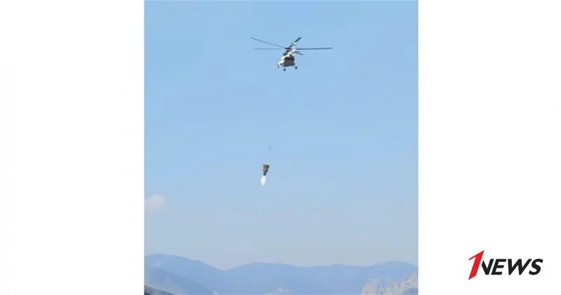 К тушению пожаров в Лачине и Кяльбаджаре привлечены вертолеты МЧС