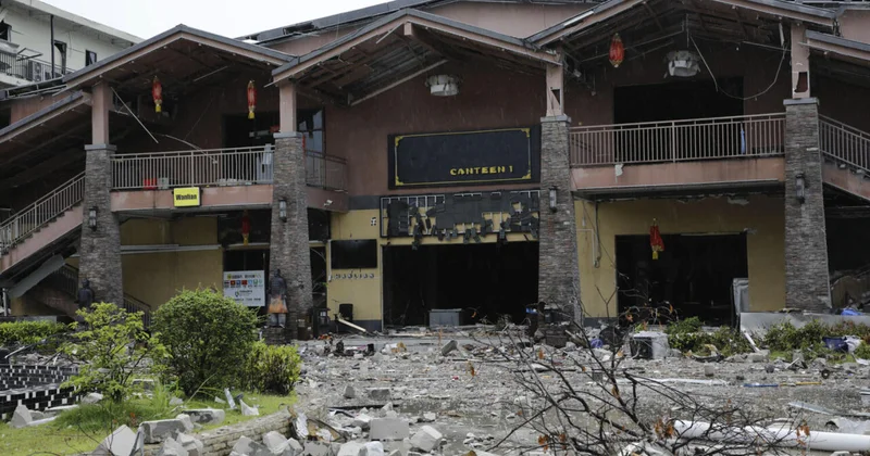 В Мьянме взорвали многоэтажное здание мошеннического кол центра