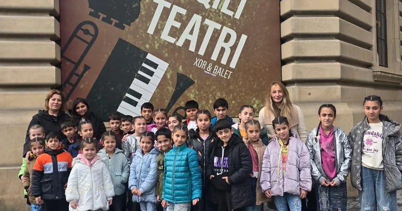 Uşaq evinin sakinləri Akademik Musiqili Teatrın qonağı olub FOTO