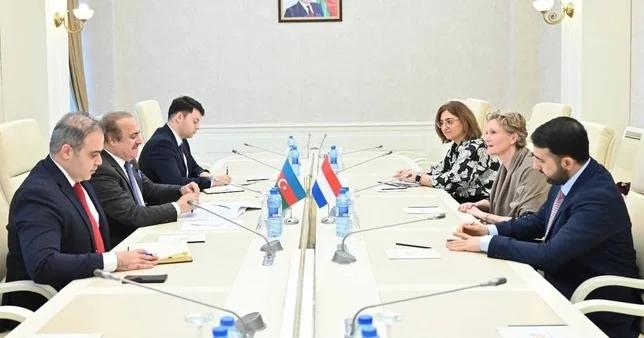 Rafael Hüseynov Marianna de Yonq ilə görüşdü