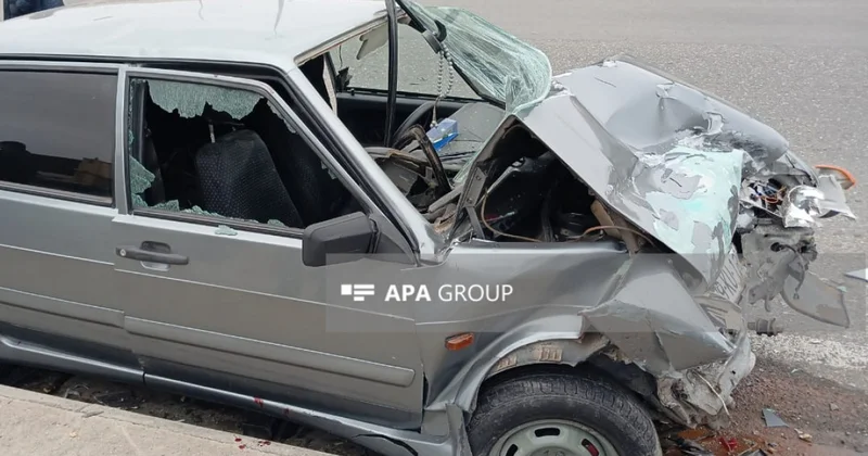 Goranboyda yol qəzasında 3 nəfər xəsarət alıb