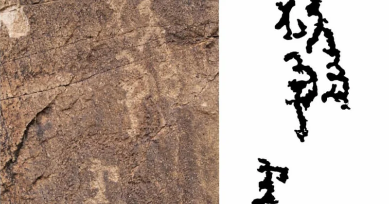 В Кыргызстане обнаружили наскальные рисунки с тысячелетними надписями