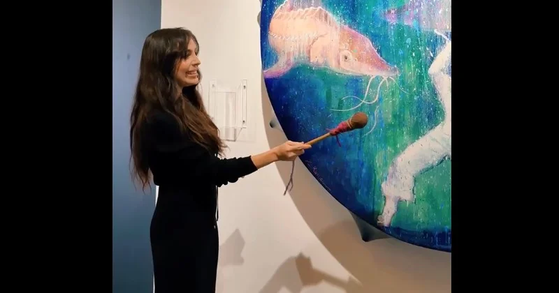 Лейла Алиева показала кадры с выставки Мои моря, мои океаны Minval Politika