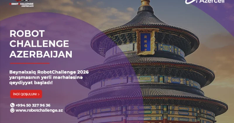 Azercell Beynəlxalq Robot Olimpiadasının Azərbaycandakı rəsmi sponsoru oldu